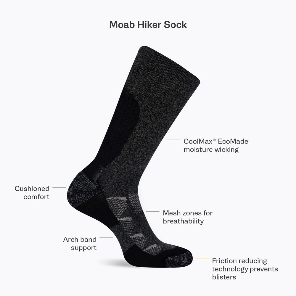 Merrell-Moab Hiking Quarter Sock - Socks