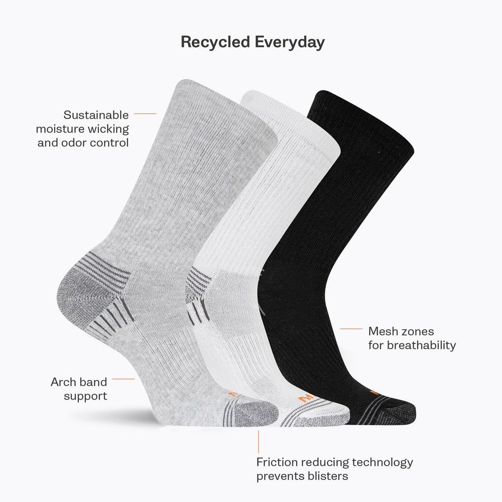 Merrell-Recycled Everyday Crew Sock 3 Pack - Socks