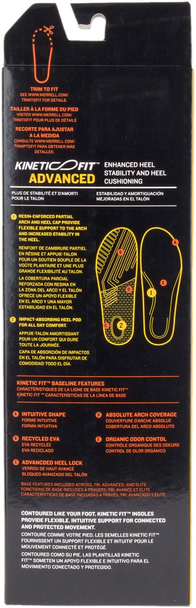Merrell-Men's Kinetic Fit Advanced Footbed Insoles